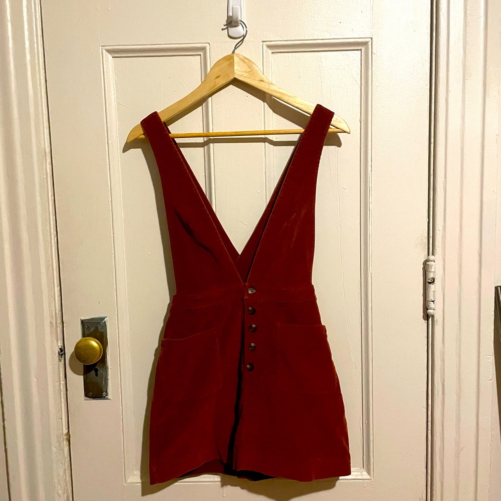 Free People Corduroy Overall Dress
